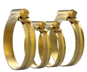 W-1 Zinc plated worm drive serrated clamp